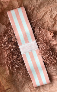 Pink Striped Fabric Resistance bands (Medium Resistance)