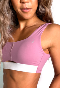 Berry Pink Bear Essentials Sports bra