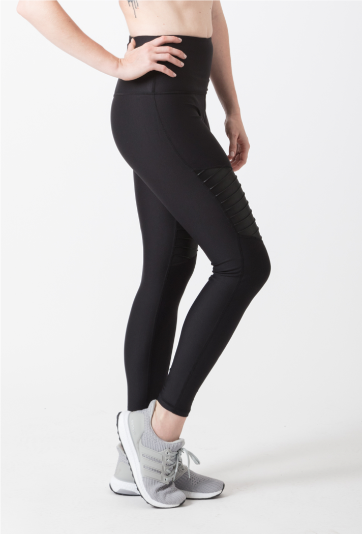 That's My Moto Leggings (Black with Moto panels) – B.Y.O