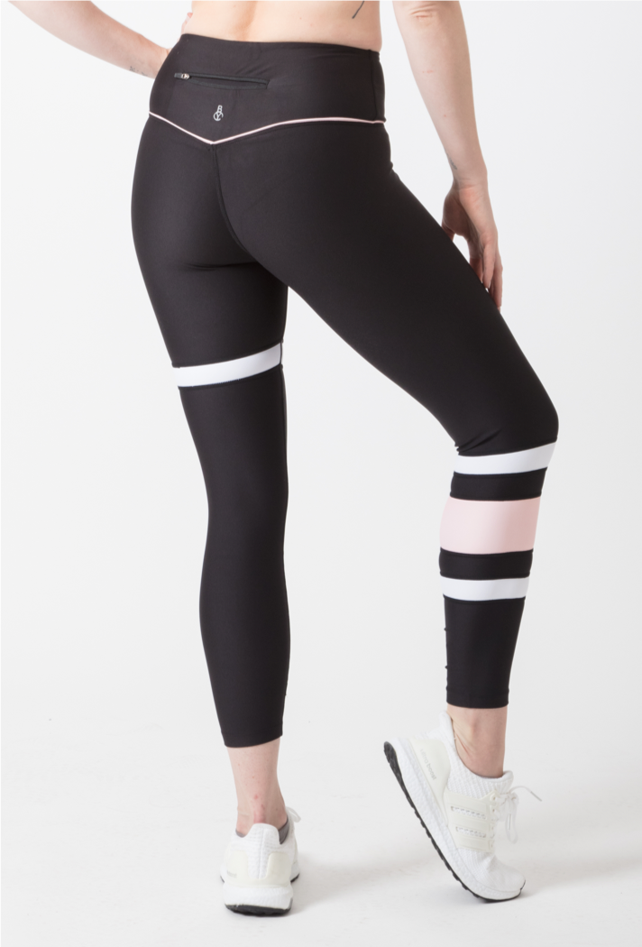 Pursuit Legging: Black/White Pin Stripe – Glyder